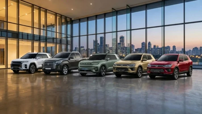KGM (ssangyong) Marka araçlar bir arada