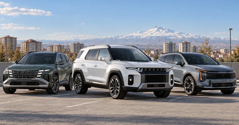 Torres Tucson Sportage karşılaştırması: KGM Torres, Hyundai Tucson ve Kia Sportage yan yana